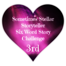 Sometimes Stellar Storyteller Six Word Story Challenge 3rd